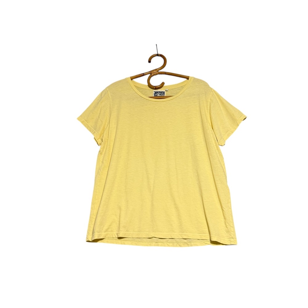 Jungmaven |‎ Muted Yellow Hemp Organic Cotton Lightweight Tee Size XL